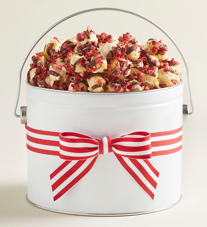 Love Lifts Us Up Gift Pail with Chocolate Covered Strawberry Popcorn